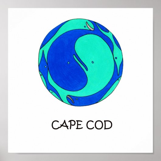 Poster van walvis (Voorkant)