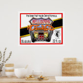 poster van warm staafbier (Keuken)