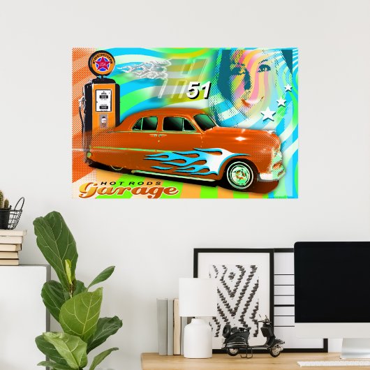 Poster van warmgewalst breedband (Thuiskantoor)