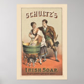 Poster van wasgoed Shultz Irish Soap (Voorkant)