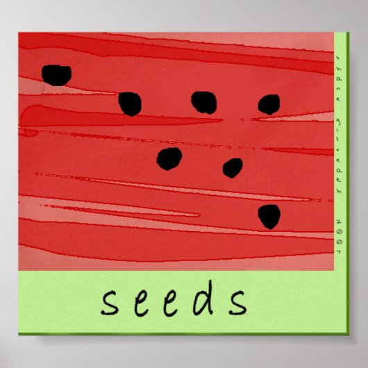 Poster van watermeloenen (Voorkant)