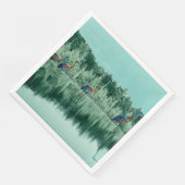 Poster van waterslipspeelkaarten voor baby's servet (Hoek)