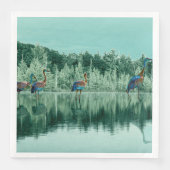 Poster van waterslipspeelkaarten voor baby's servet (Voorkant)