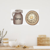 Poster van weeskruid en esdoornspuit (Keuken)