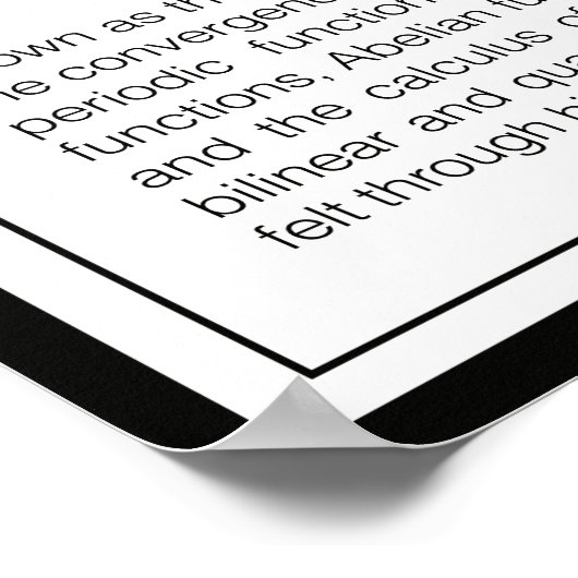 Poster van Weierstrass (Hoek)