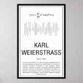 Poster van Weierstrass (Voorkant)