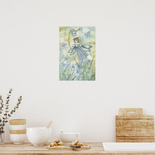 Poster van Whimsical Wind Fairy van Molly Harrison (Keuken)