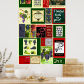 Poster van wijn, Franse wijn (Keuken)