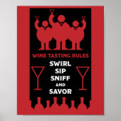 Poster van wijnbroodroosters (Voorkant)