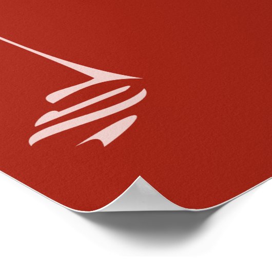 Poster van wijnglas (Hoek)