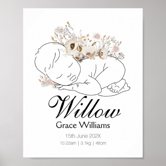 Poster van wilde Baby (Voorkant)