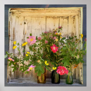 poster van wilde bloemen