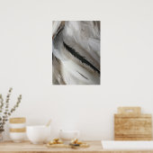 Poster van witte en zwarte veren (Keuken)