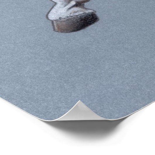 Poster van witte paarden (Hoek)