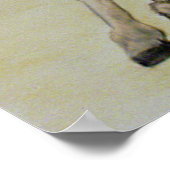 Poster van witte paarden (Hoek)