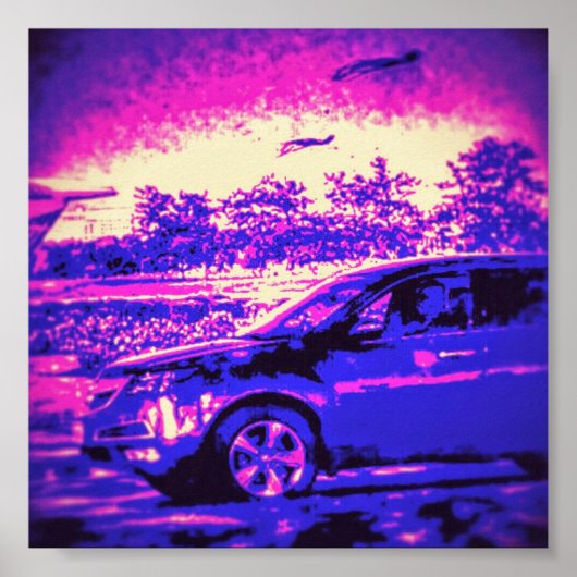 Poster van wolauto's (Voorkant)