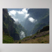 Poster van wolken en bergen (Voorkant)