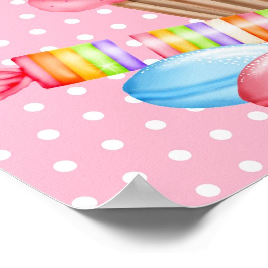 Poster van wonderland Sweets Banner (Hoek)