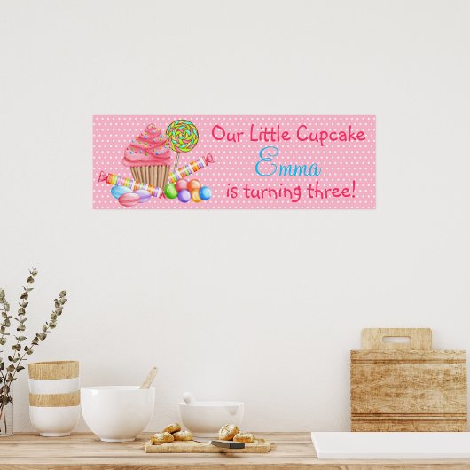 Poster van wonderland Sweets Banner (Keuken)