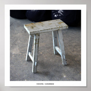 POSTER VAN WOOD STOOL