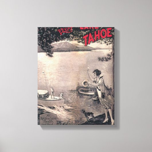 Poster van Wooden Boat Canvas Afdruk (Voorkant)