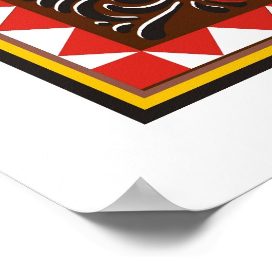 poster van yaqui pescula mask (Hoek)