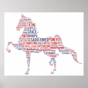 Poster van zadels
