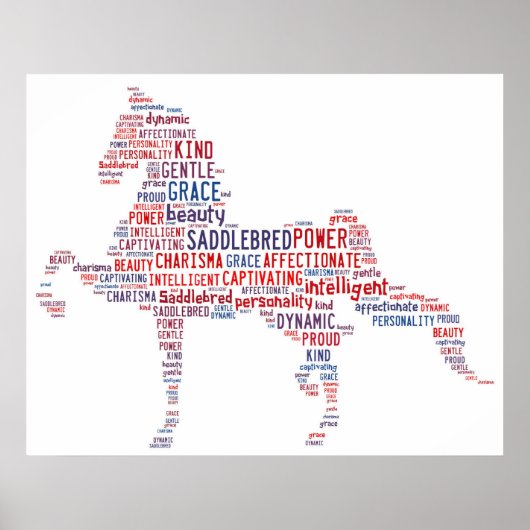 Poster van zadels (Voorkant)