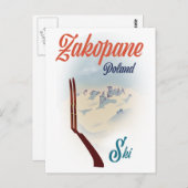 Poster van Zakopane Poland Briefkaart (Voorkant / Achterkant)