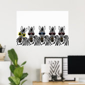 Poster van Zebras (Thuiskantoor)
