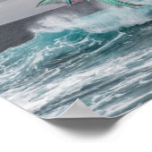 Poster van Zeemeermin en Zee (Hoek)