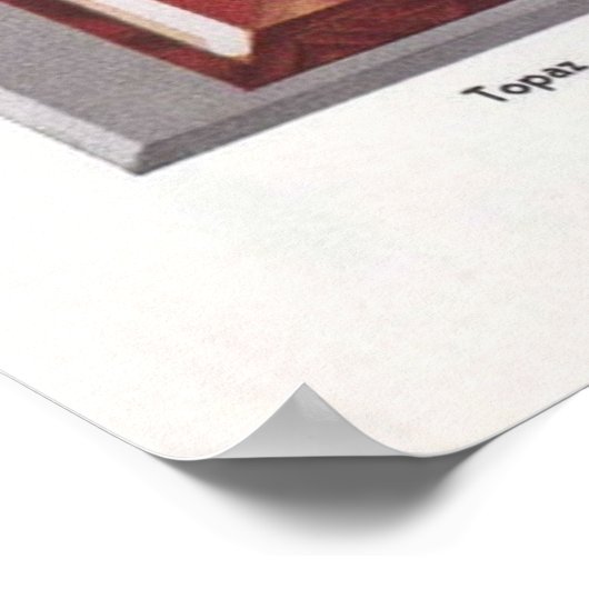 Poster van zeldzame en edelstenen (Hoek)