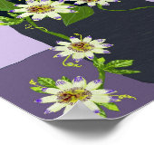 Poster van zink- en passiesbloemen (Hoek)