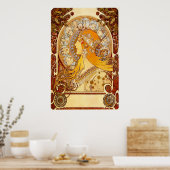  Poster van Zodiac Girl (Keuken)