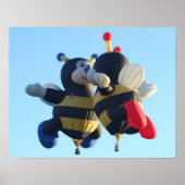 Poster van zoende bijen (Voorkant)