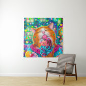 Poster van zoete katten wandkleed (In situ)