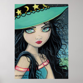 Poster van zoete witch Print van Molly Harrison
