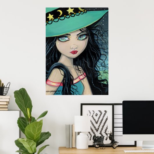 Poster van zoete witch Print van Molly Harrison (Thuiskantoor)