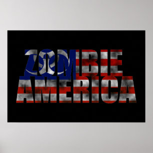 Poster van Zombie Amerika
