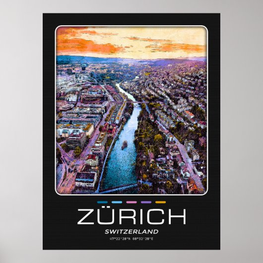 Poster van Zürich (Voorkant)