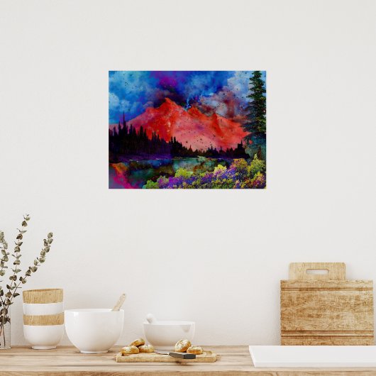 Poster van zuurdromland (Keuken)