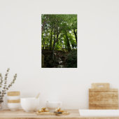 Poster van zwaaien en bomen (Keuken)