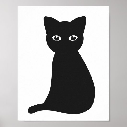 Poster van zwarte katten (Voorkant)
