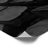 Poster van zwarte kobaltstenen (Hoek)