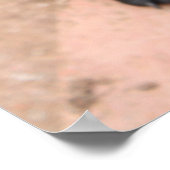 Poster van zwarte pug (Hoek)