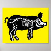 Poster varkensskelet (Voorkant)