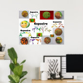 poster vechtsport capoeira kicks (Thuiskantoor)