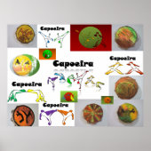 poster vechtsport capoeira kicks (Voorkant)