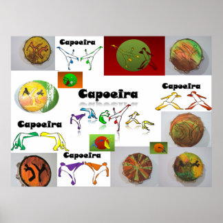 poster vechtsport capoeira kicks