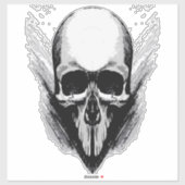 Poster vectorschedel sticker (Vel)